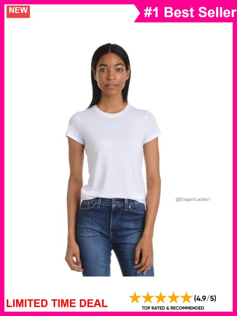 Pima Cotton Modal Crew Neck Short Sleeve Fitted Tee